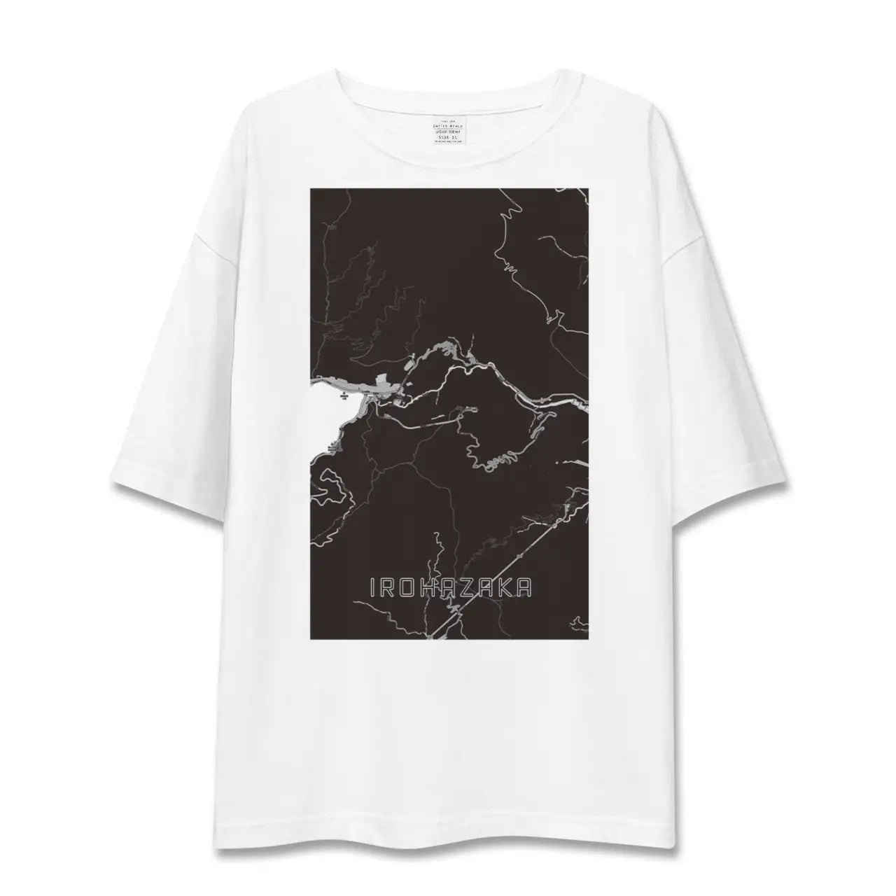 【いろは坂(栃木県)】地図柄ビッグシルエットTシャツ