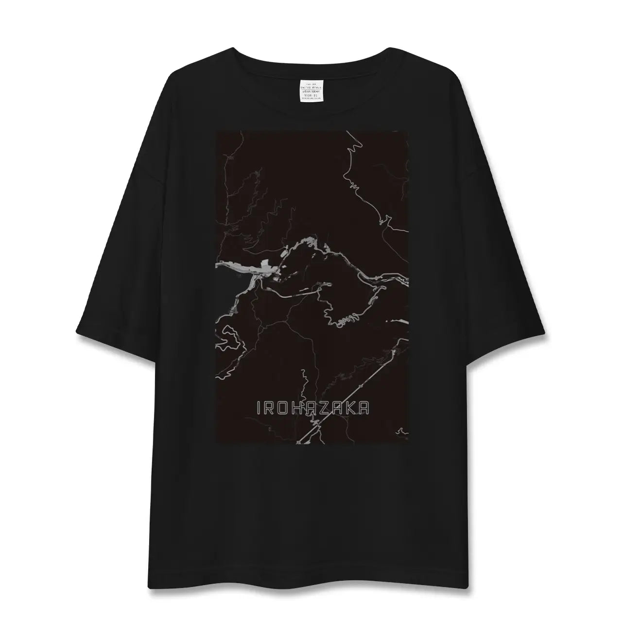 【いろは坂(栃木県)】地図柄ビッグシルエットTシャツ