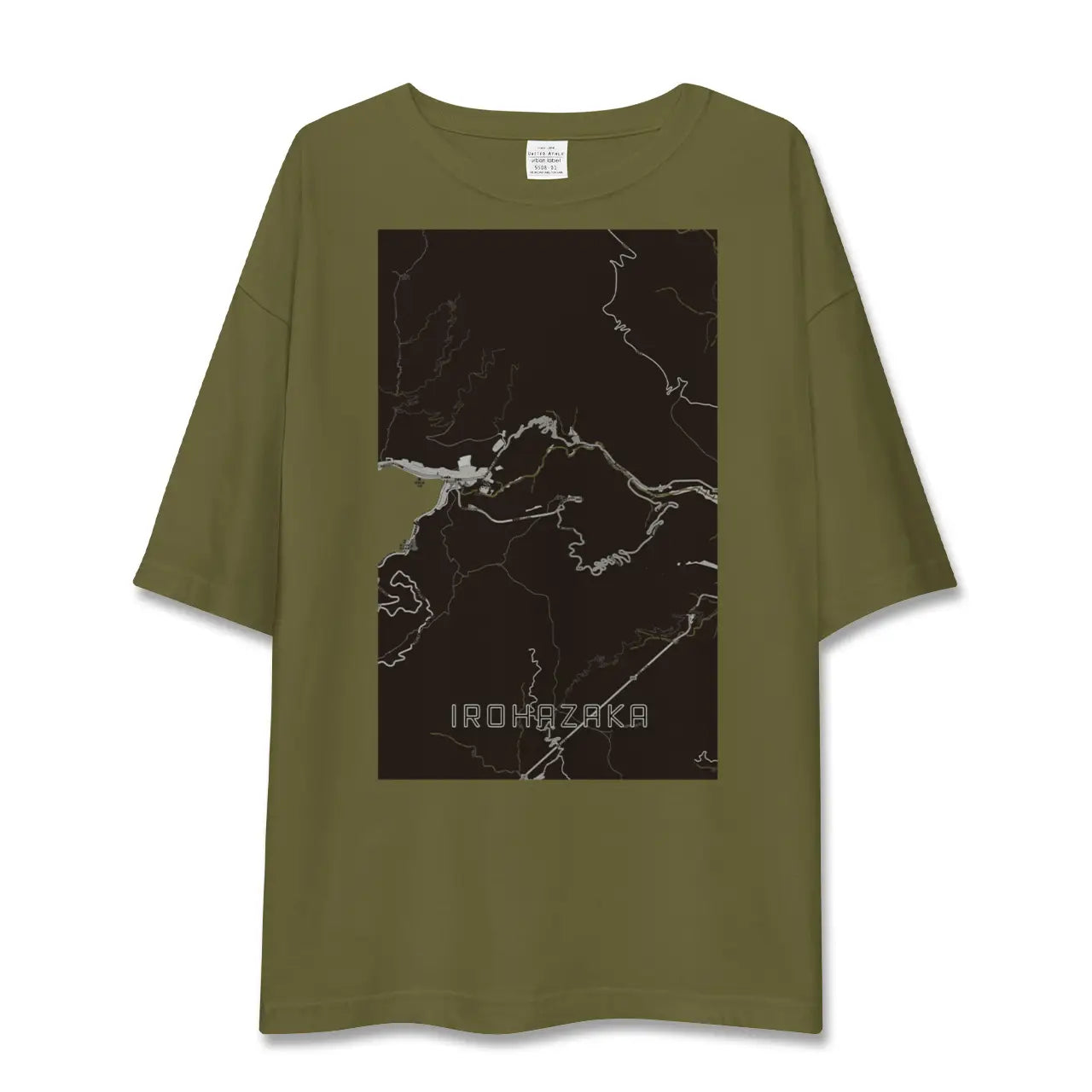 【いろは坂(栃木県)】地図柄ビッグシルエットTシャツ