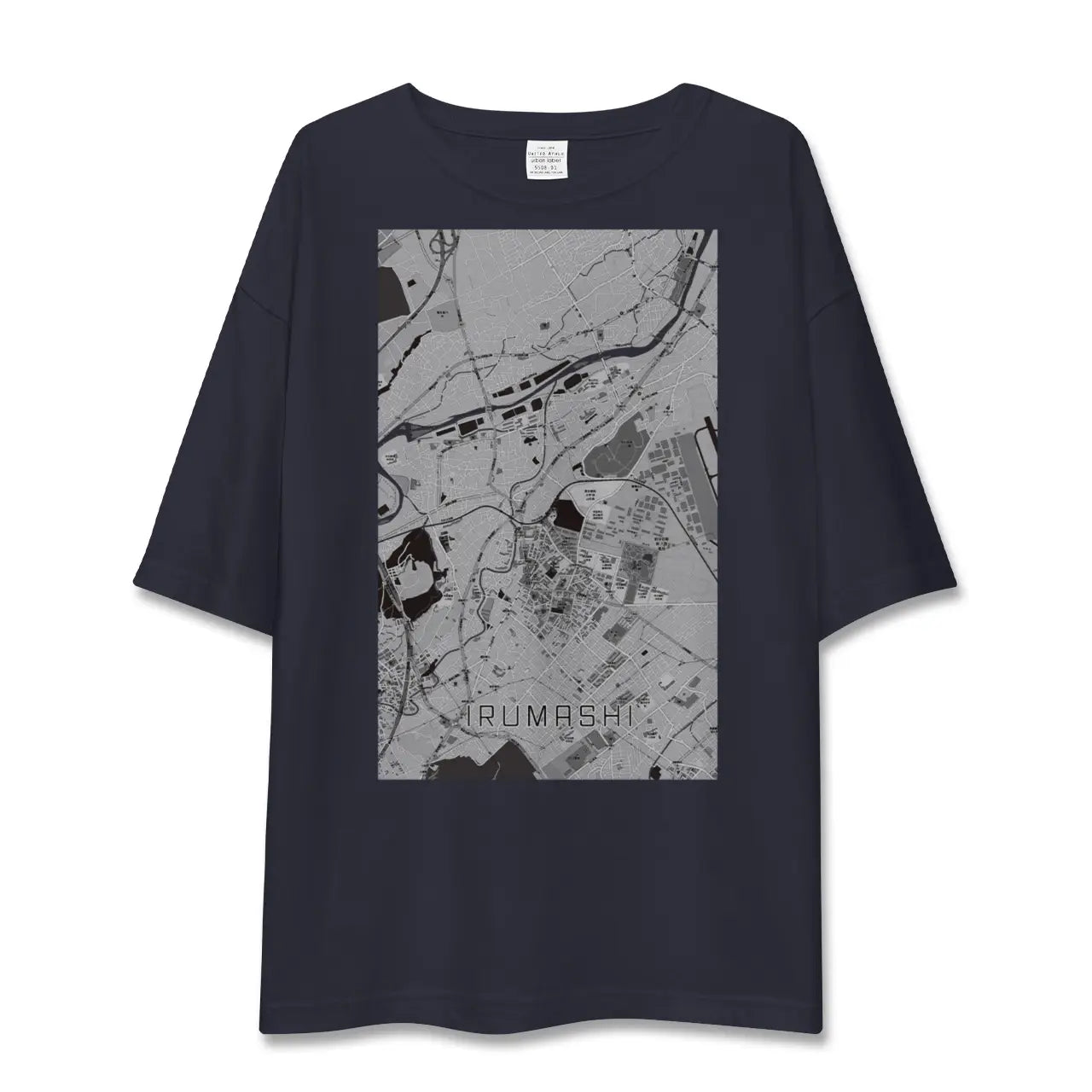 【入間市(埼玉県)】地図柄ビッグシルエットTシャツ