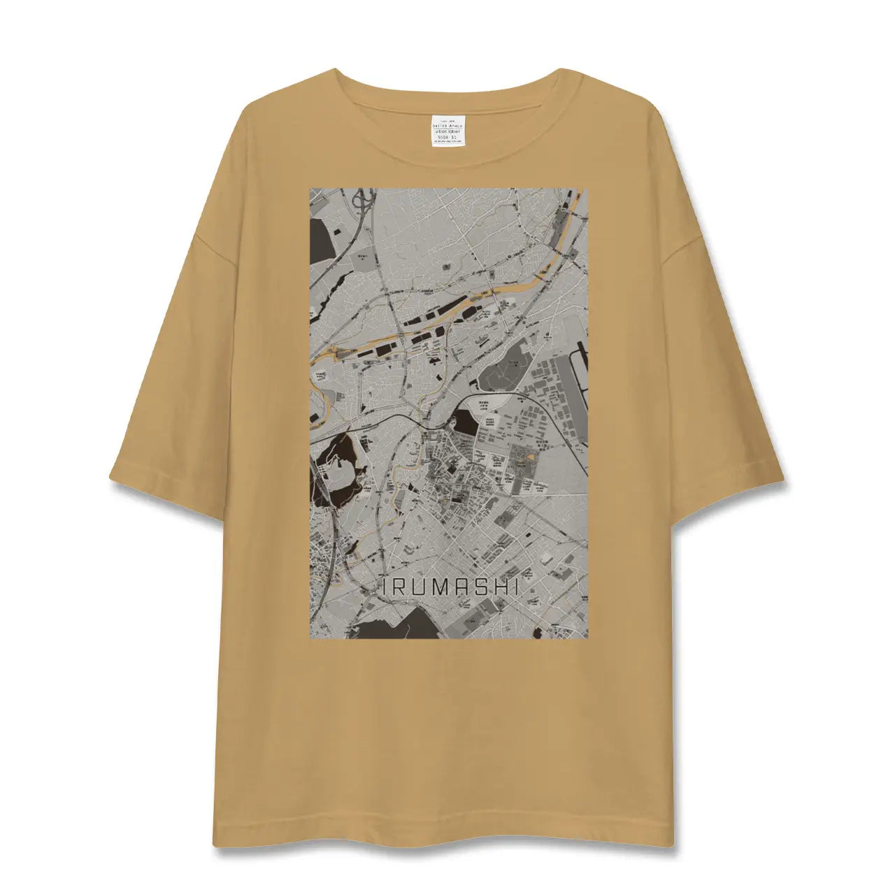 【入間市(埼玉県)】地図柄ビッグシルエットTシャツ