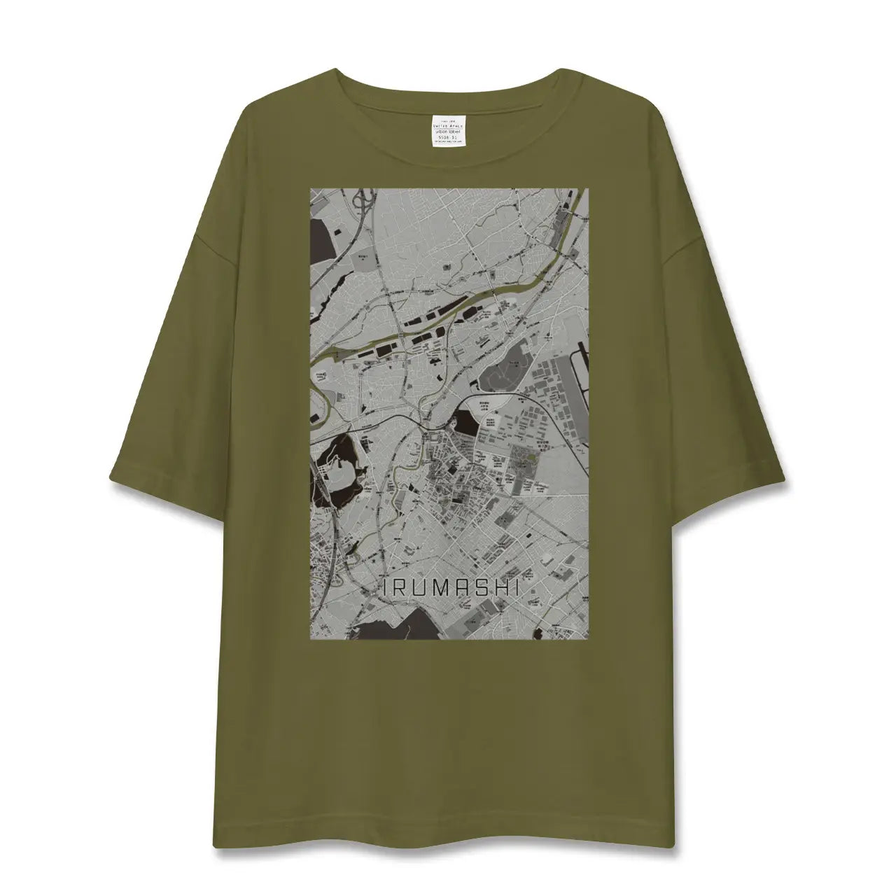 【入間市(埼玉県)】地図柄ビッグシルエットTシャツ