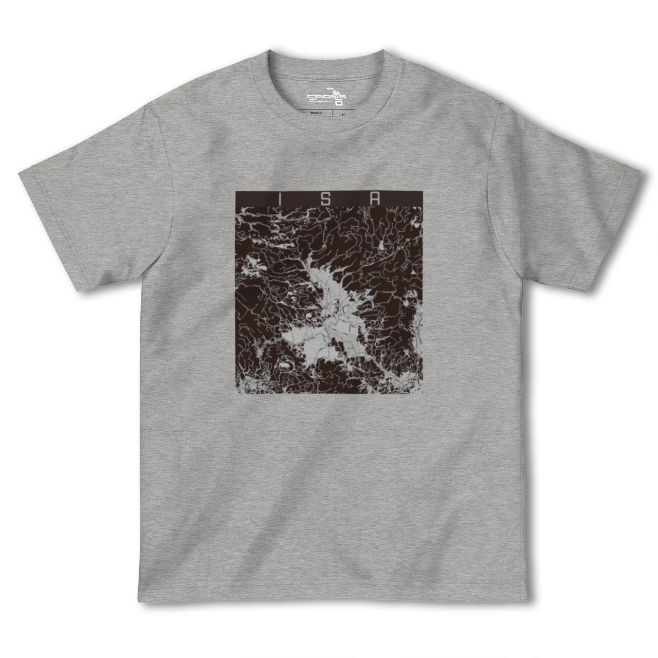 【伊佐(鹿児島県)】地図柄ヘビーウェイトTシャツ