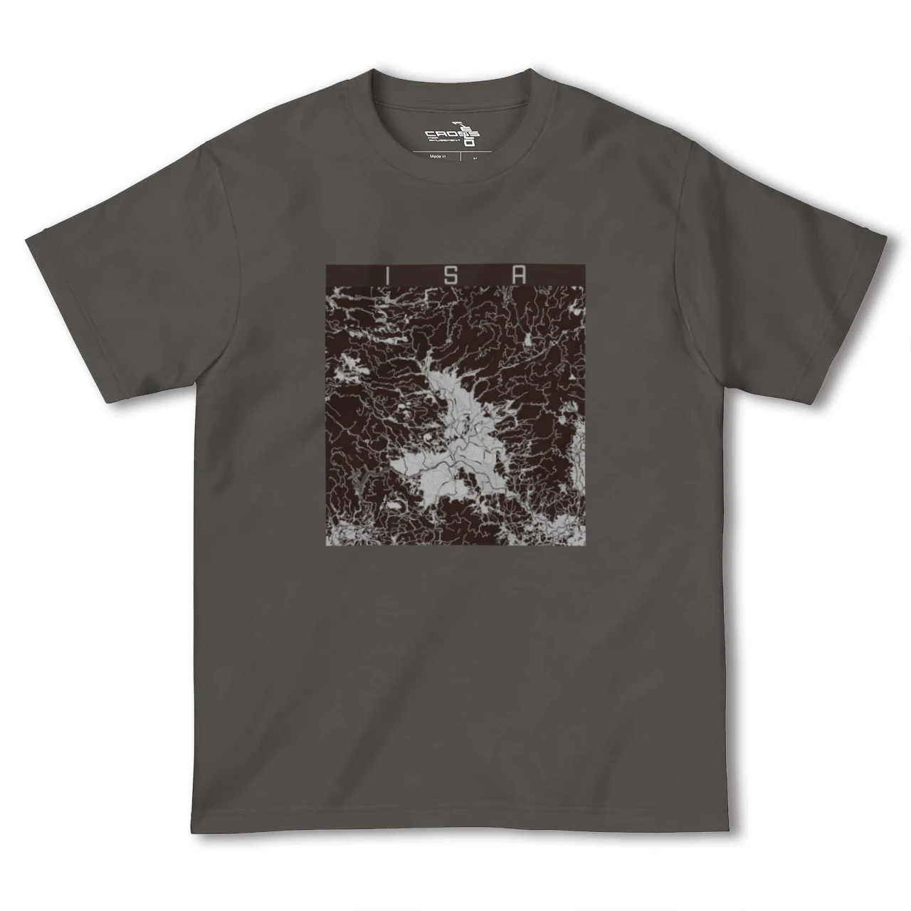 【伊佐(鹿児島県)】地図柄ヘビーウェイトTシャツ