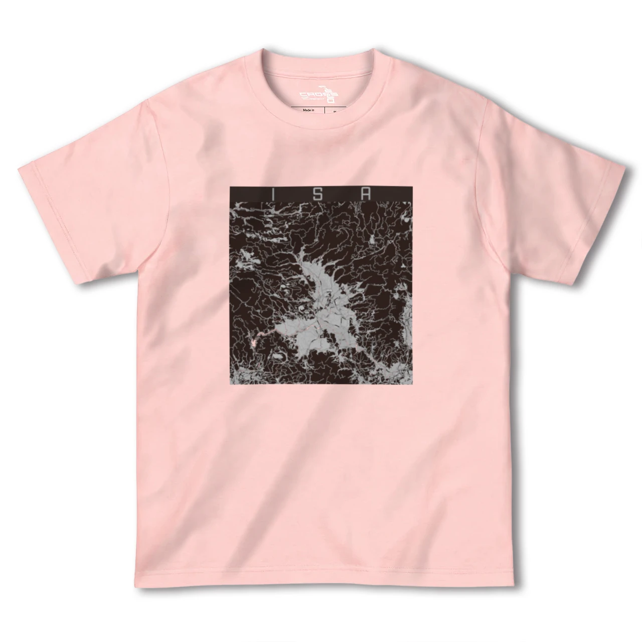 【伊佐(鹿児島県)】地図柄ヘビーウェイトTシャツ