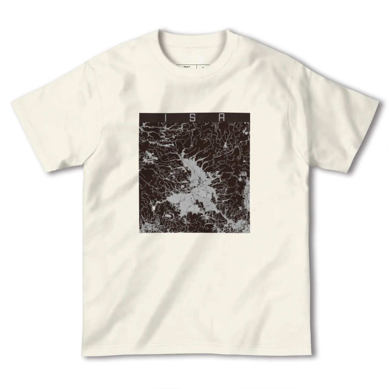 【伊佐(鹿児島県)】地図柄ヘビーウェイトTシャツ