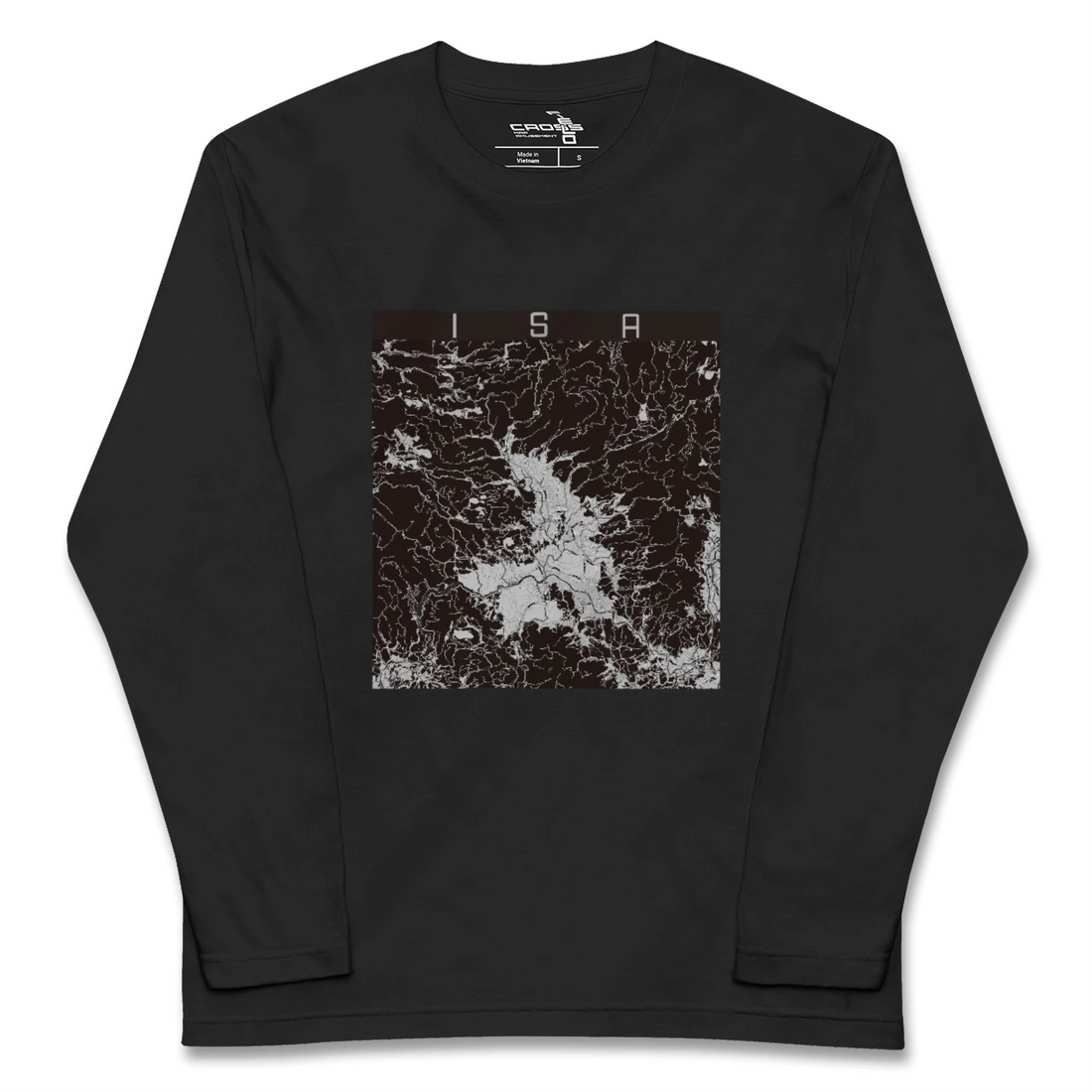 【伊佐(鹿児島県)】地図柄ロングスリーブTシャツ