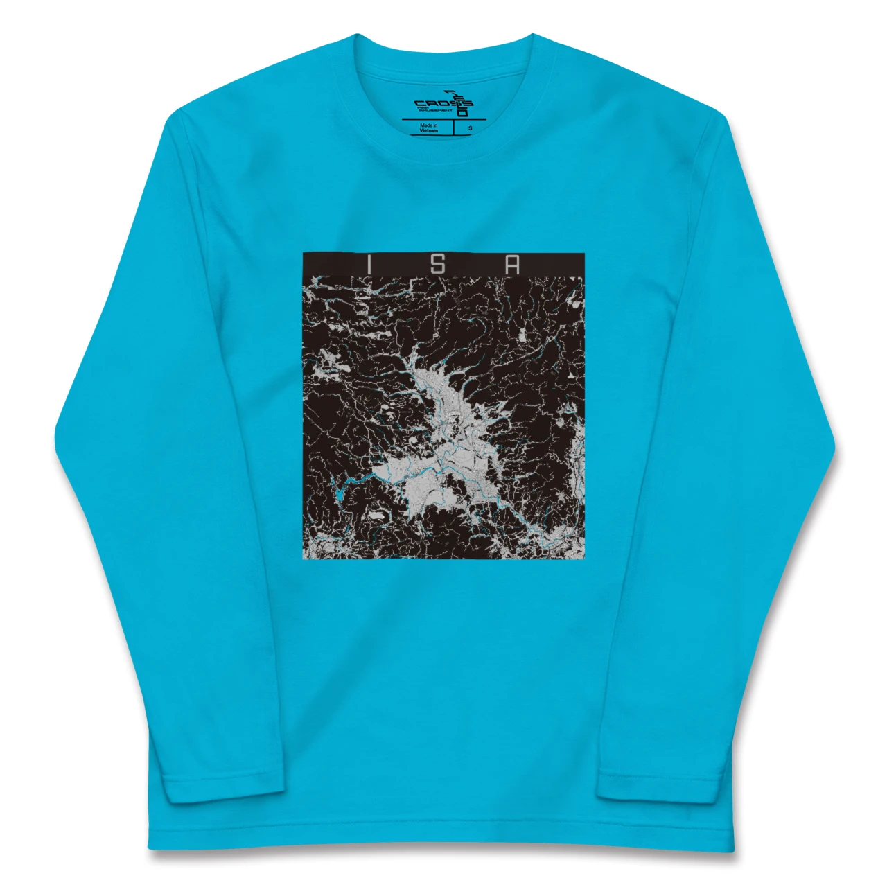 【伊佐(鹿児島県)】地図柄ロングスリーブTシャツ