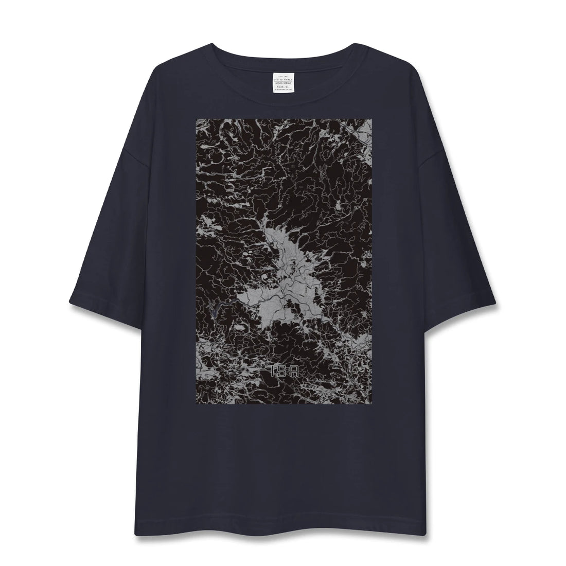 【伊佐(鹿児島県)】地図柄ビッグシルエットTシャツ