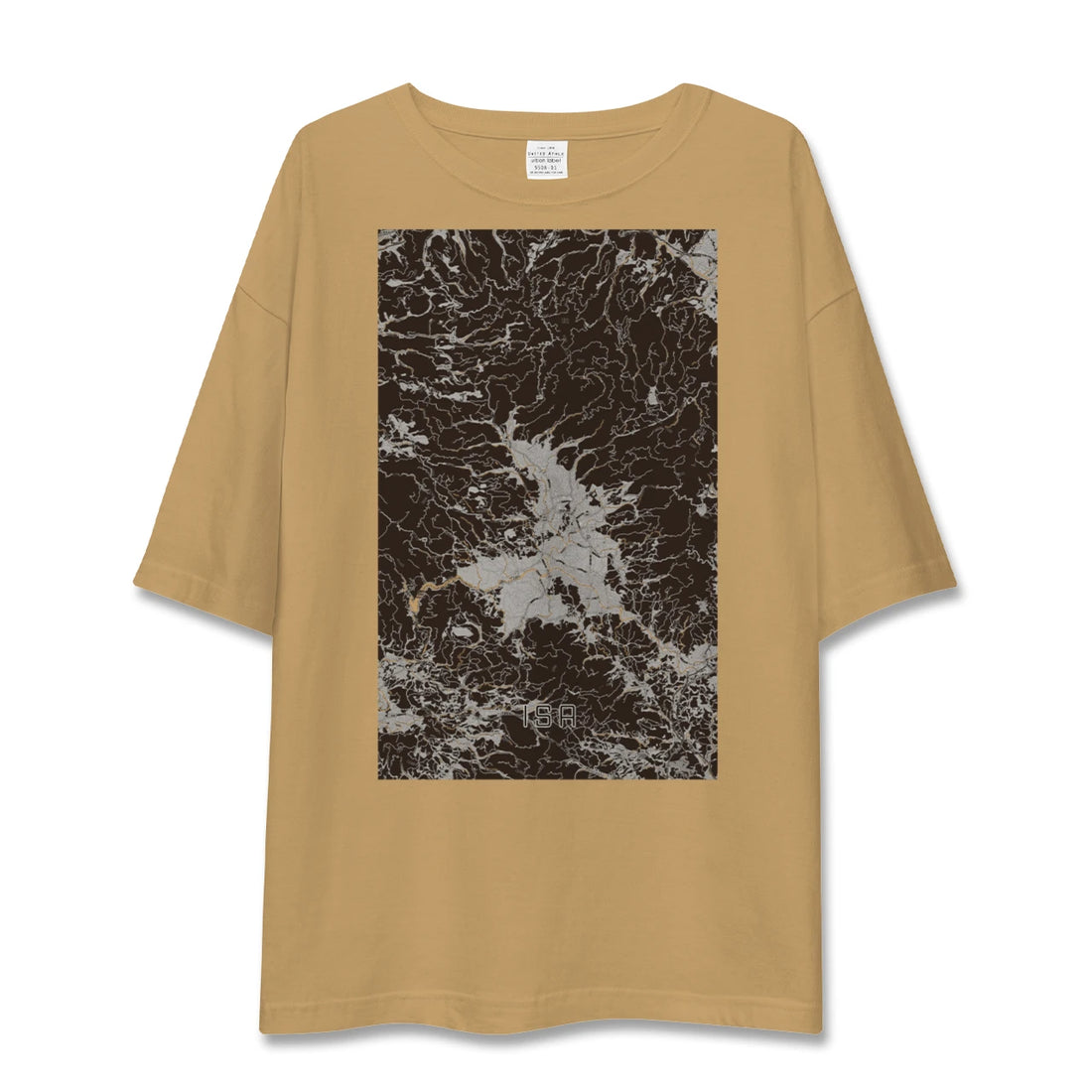 【伊佐(鹿児島県)】地図柄ビッグシルエットTシャツ