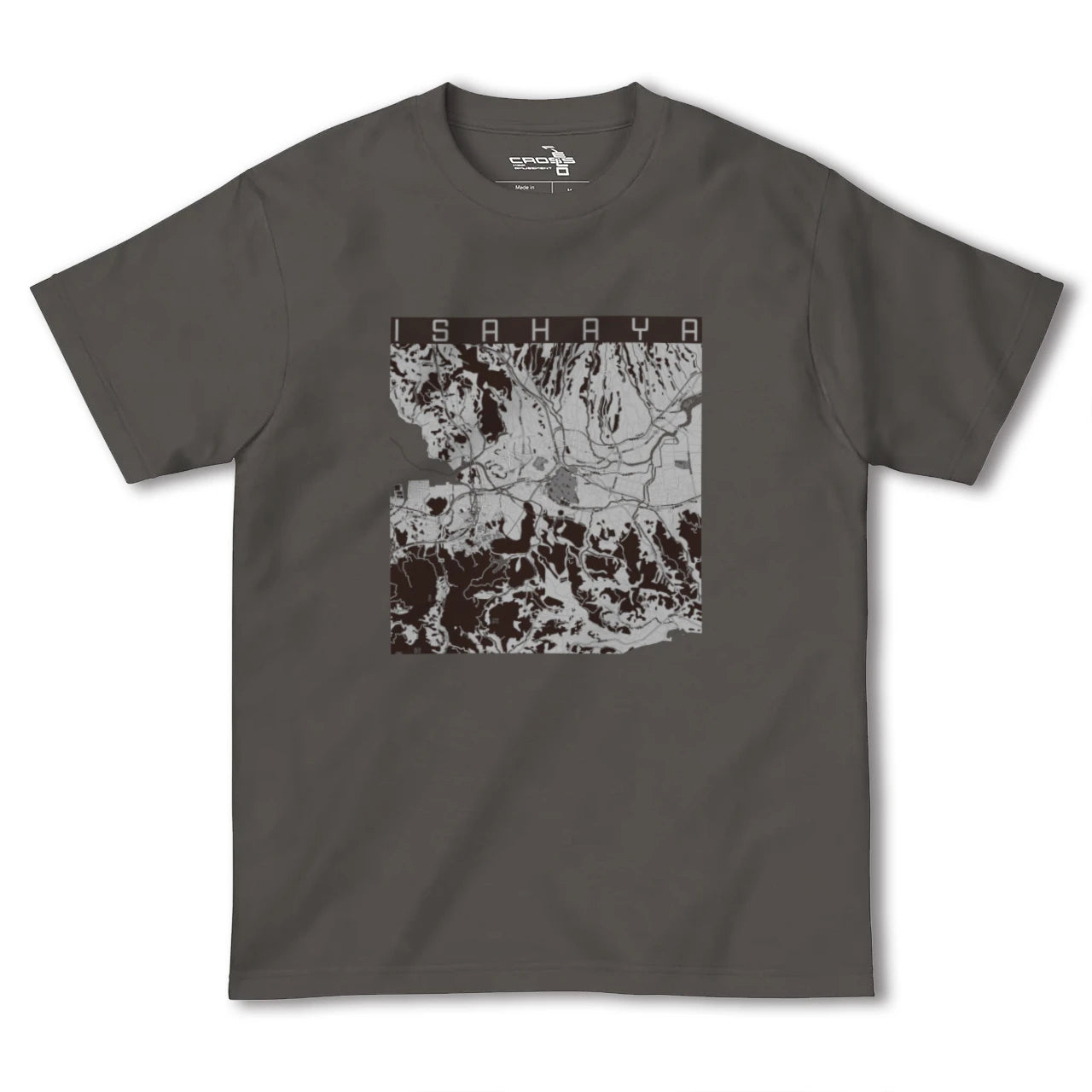 【諫早(長崎県)】地図柄ヘビーウェイトTシャツ
