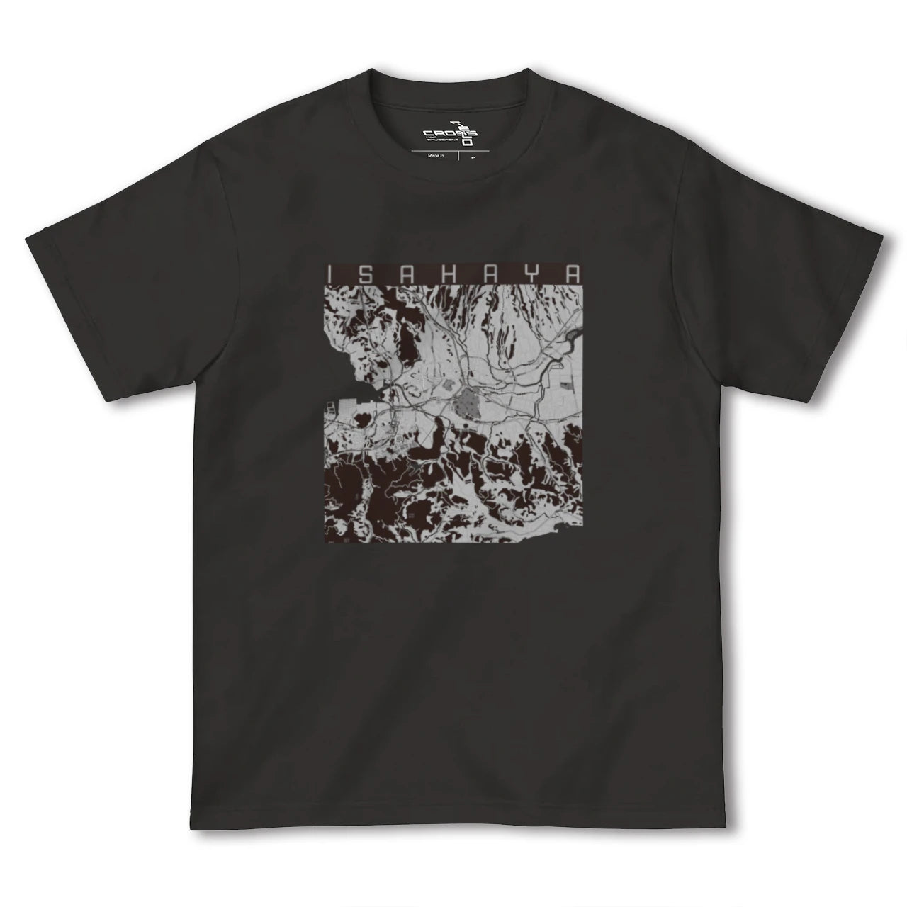 【諫早(長崎県)】地図柄ヘビーウェイトTシャツ