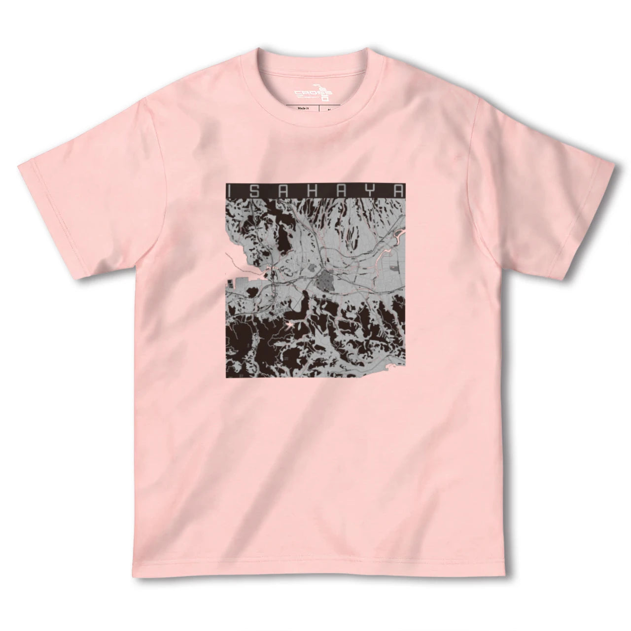 【諫早(長崎県)】地図柄ヘビーウェイトTシャツ