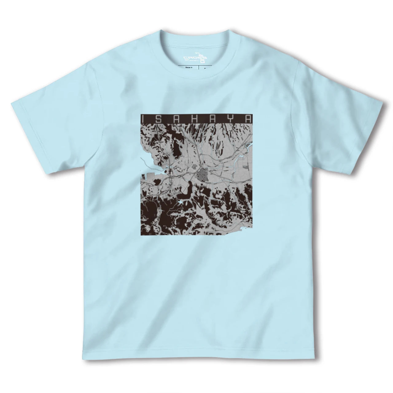 【諫早(長崎県)】地図柄ヘビーウェイトTシャツ