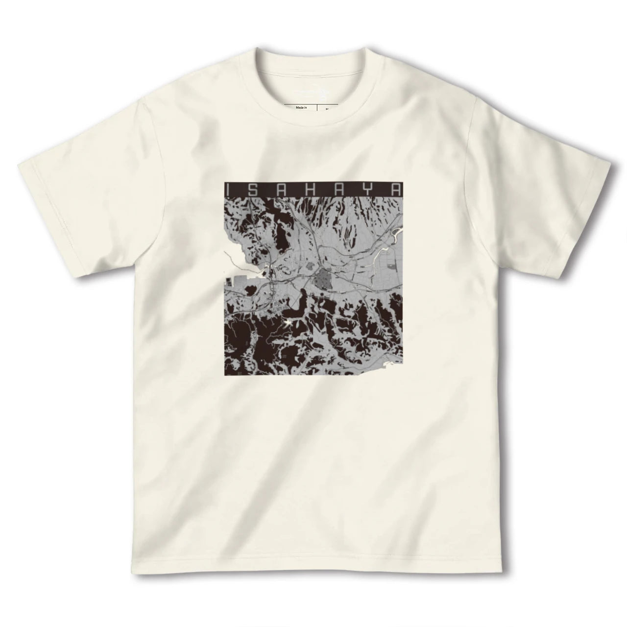 【諫早(長崎県)】地図柄ヘビーウェイトTシャツ