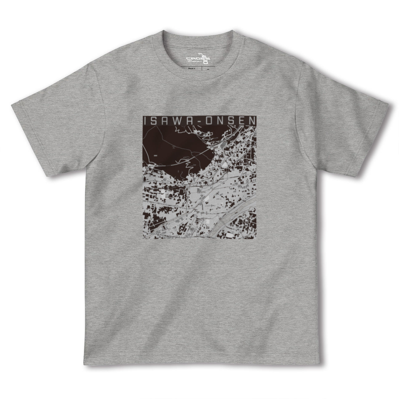 【石和温泉(山梨県)】地図柄ヘビーウェイトTシャツ