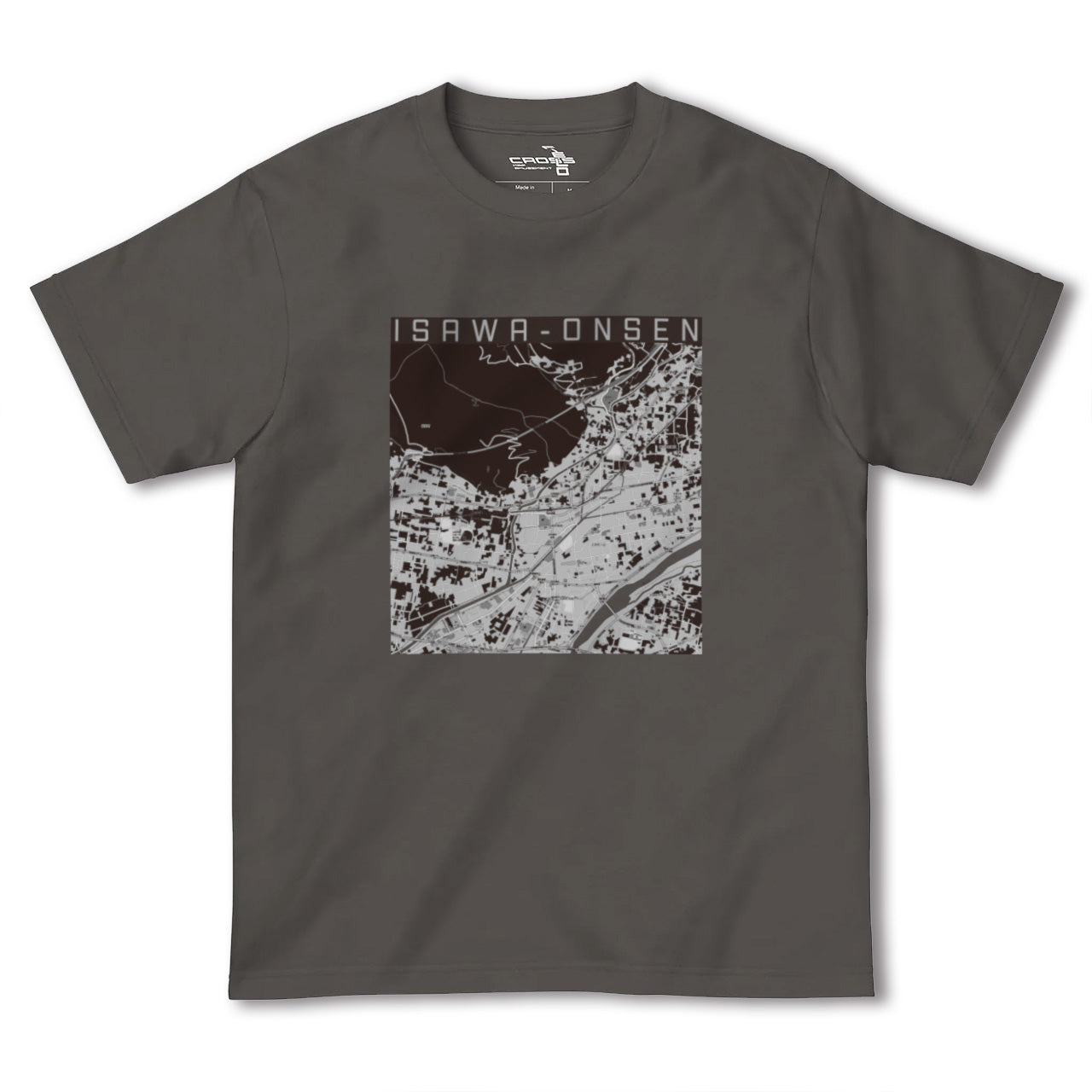 【石和温泉(山梨県)】地図柄ヘビーウェイトTシャツ