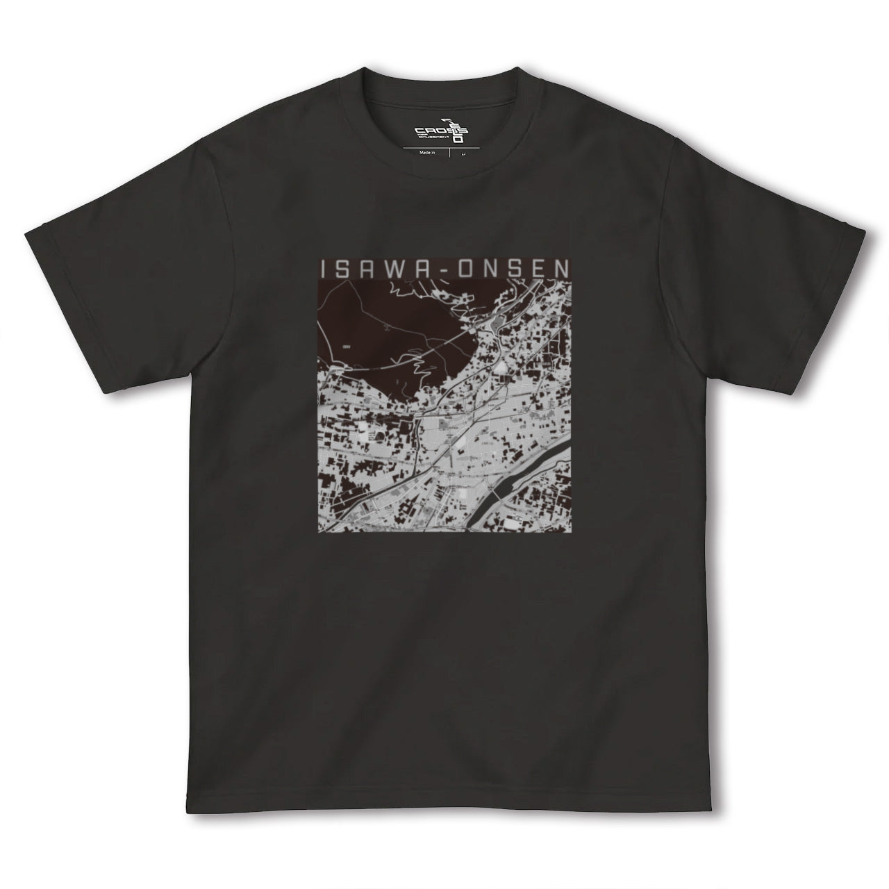 【石和温泉(山梨県)】地図柄ヘビーウェイトTシャツ