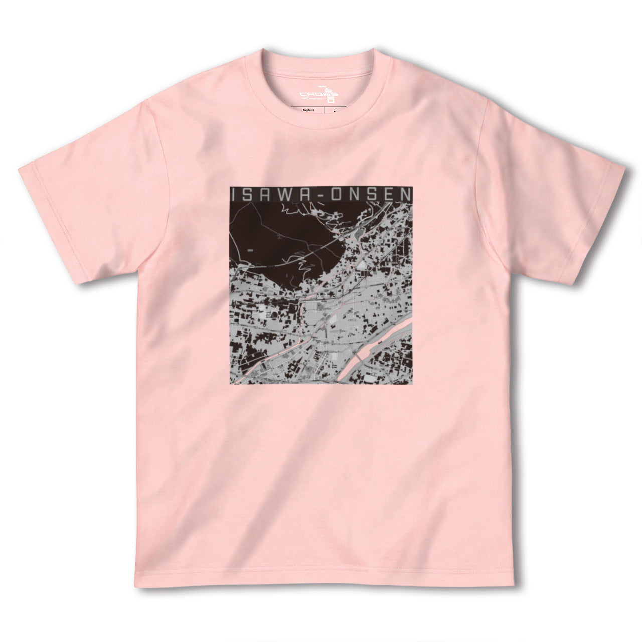 【石和温泉(山梨県)】地図柄ヘビーウェイトTシャツ