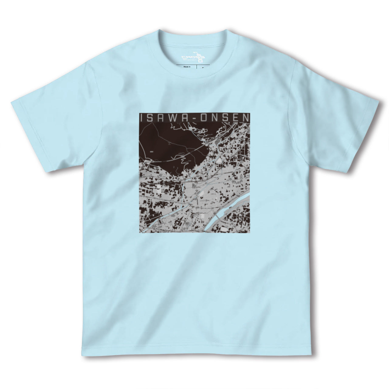 【石和温泉(山梨県)】地図柄ヘビーウェイトTシャツ