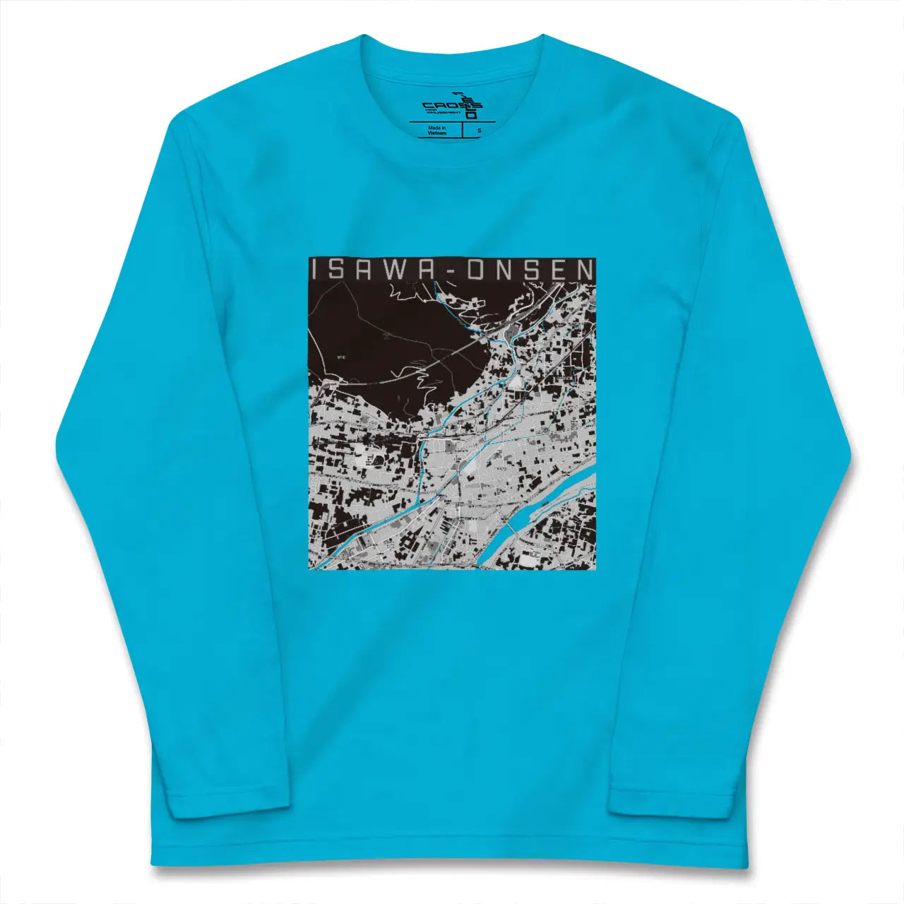 【石和温泉(山梨県)】地図柄ロングスリーブTシャツ