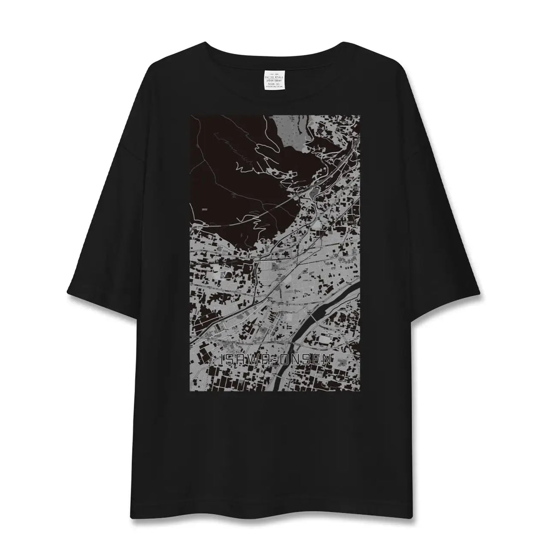 【石和温泉(山梨県)】地図柄ビッグシルエットTシャツ