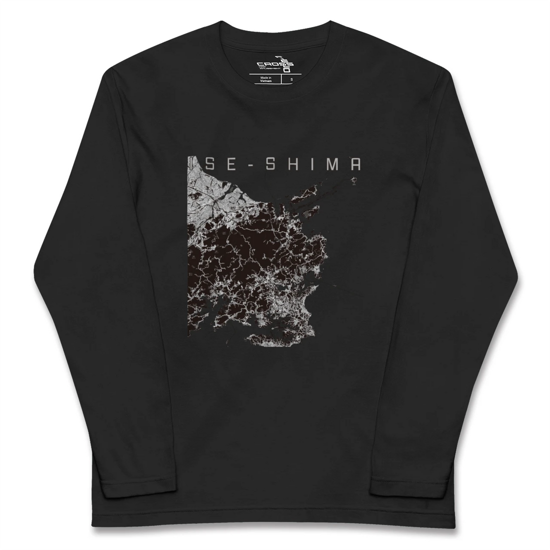 【伊勢志摩(三重県)】地図柄ロングスリーブTシャツ