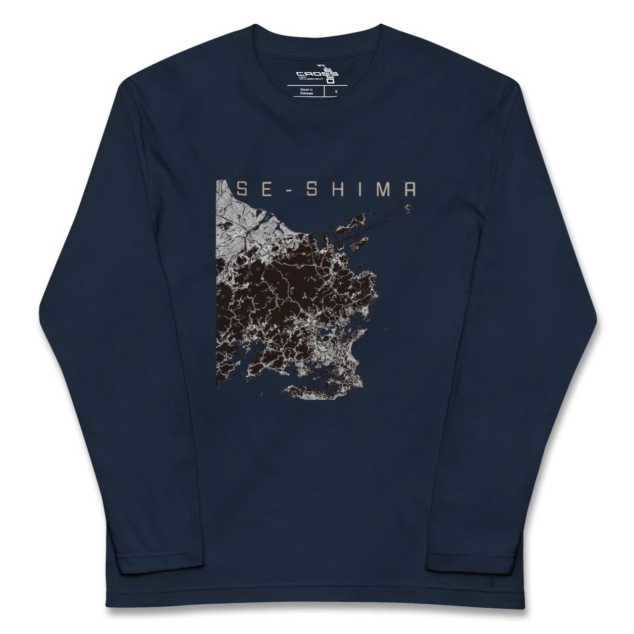 【伊勢志摩(三重県)】地図柄ロングスリーブTシャツ