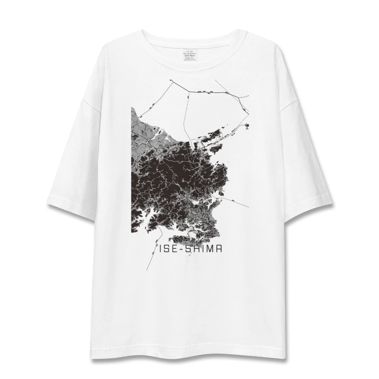 【伊勢志摩(三重県)】地図柄ビッグシルエットTシャツ