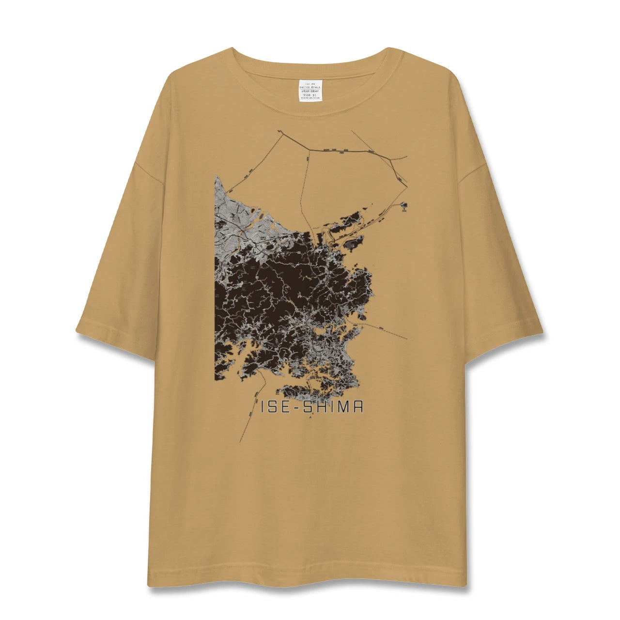 【伊勢志摩(三重県)】地図柄ビッグシルエットTシャツ