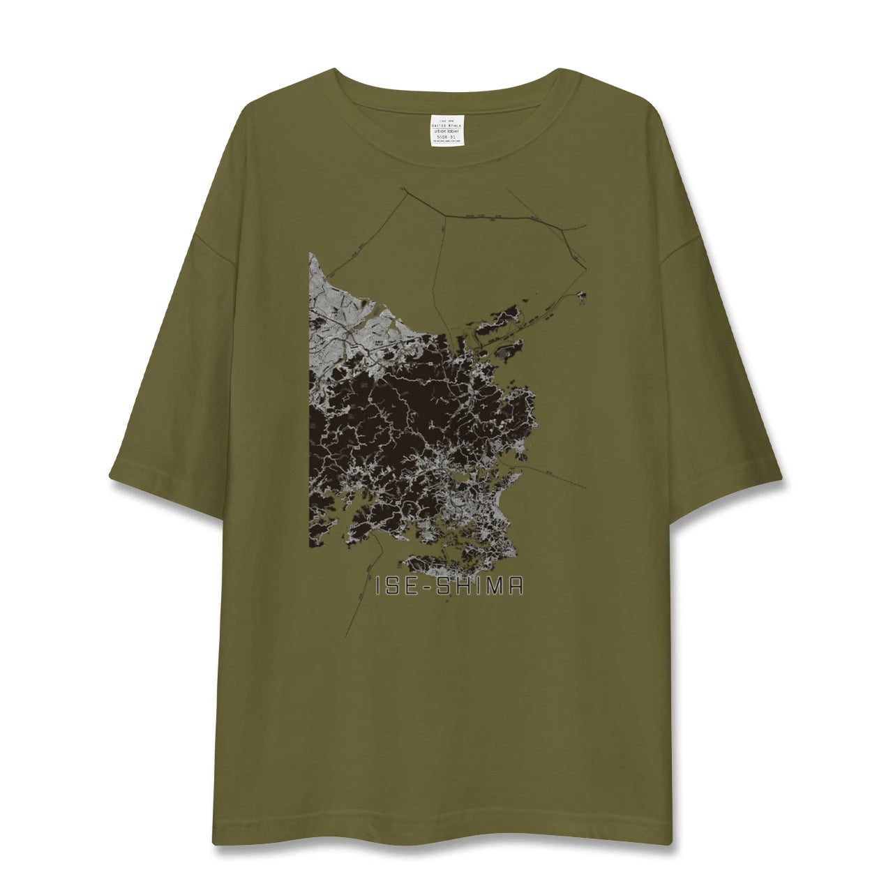 【伊勢志摩(三重県)】地図柄ビッグシルエットTシャツ