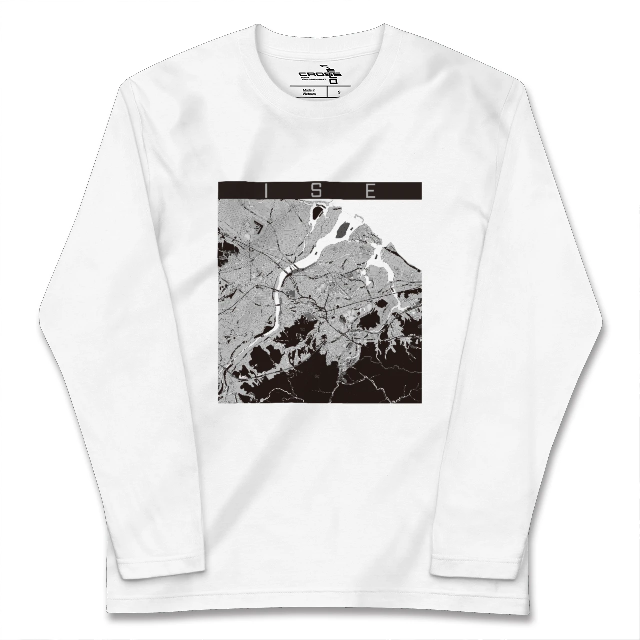 【伊勢(三重県)】地図柄ロングスリーブTシャツ