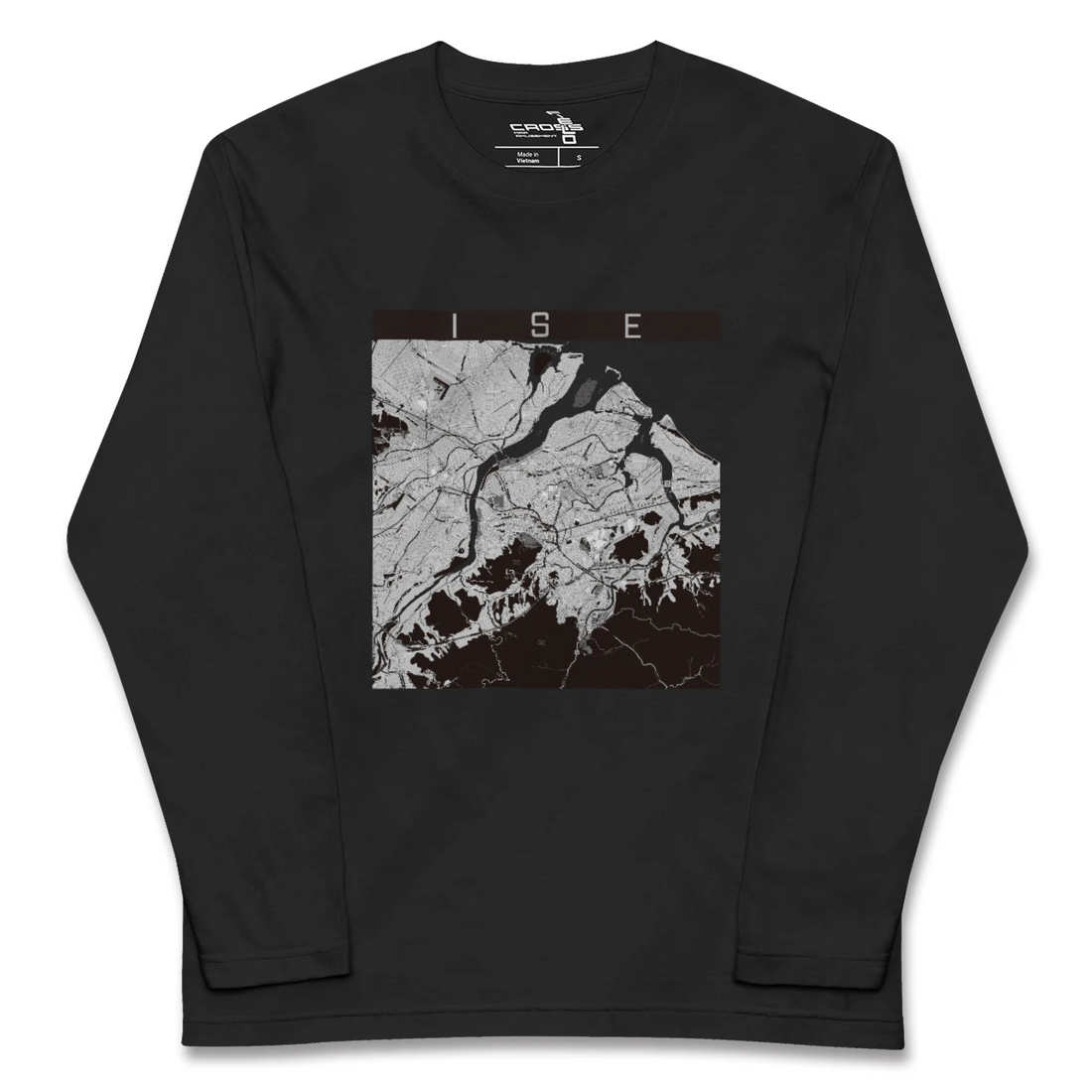 【伊勢(三重県)】地図柄ロングスリーブTシャツ