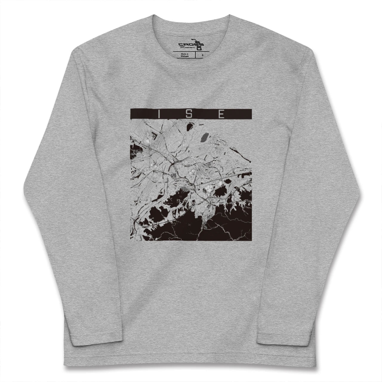 【伊勢(三重県)】地図柄ロングスリーブTシャツ