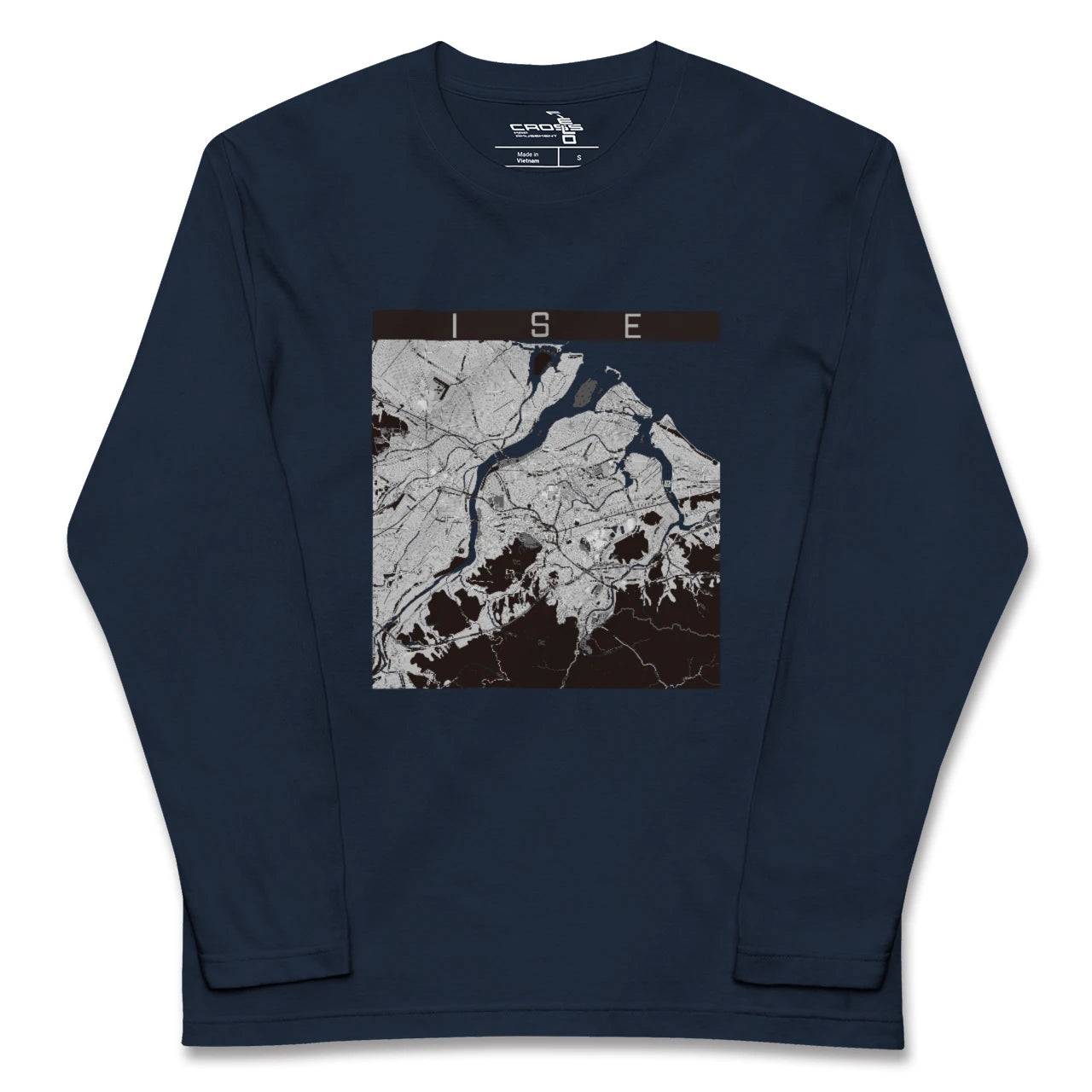 【伊勢(三重県)】地図柄ロングスリーブTシャツ