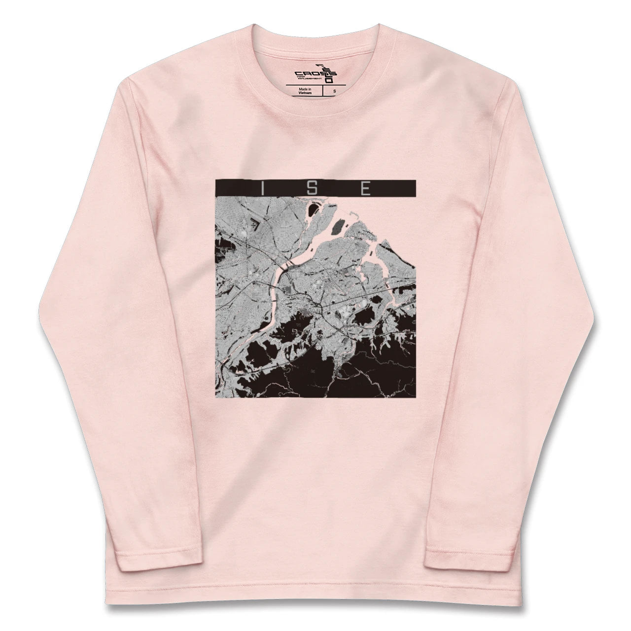 【伊勢(三重県)】地図柄ロングスリーブTシャツ