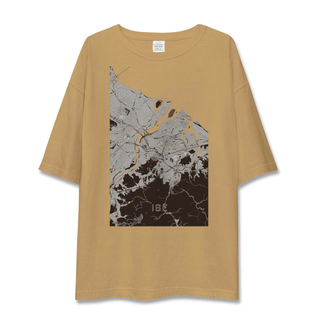 【伊勢(三重県)】地図柄ビッグシルエットTシャツ