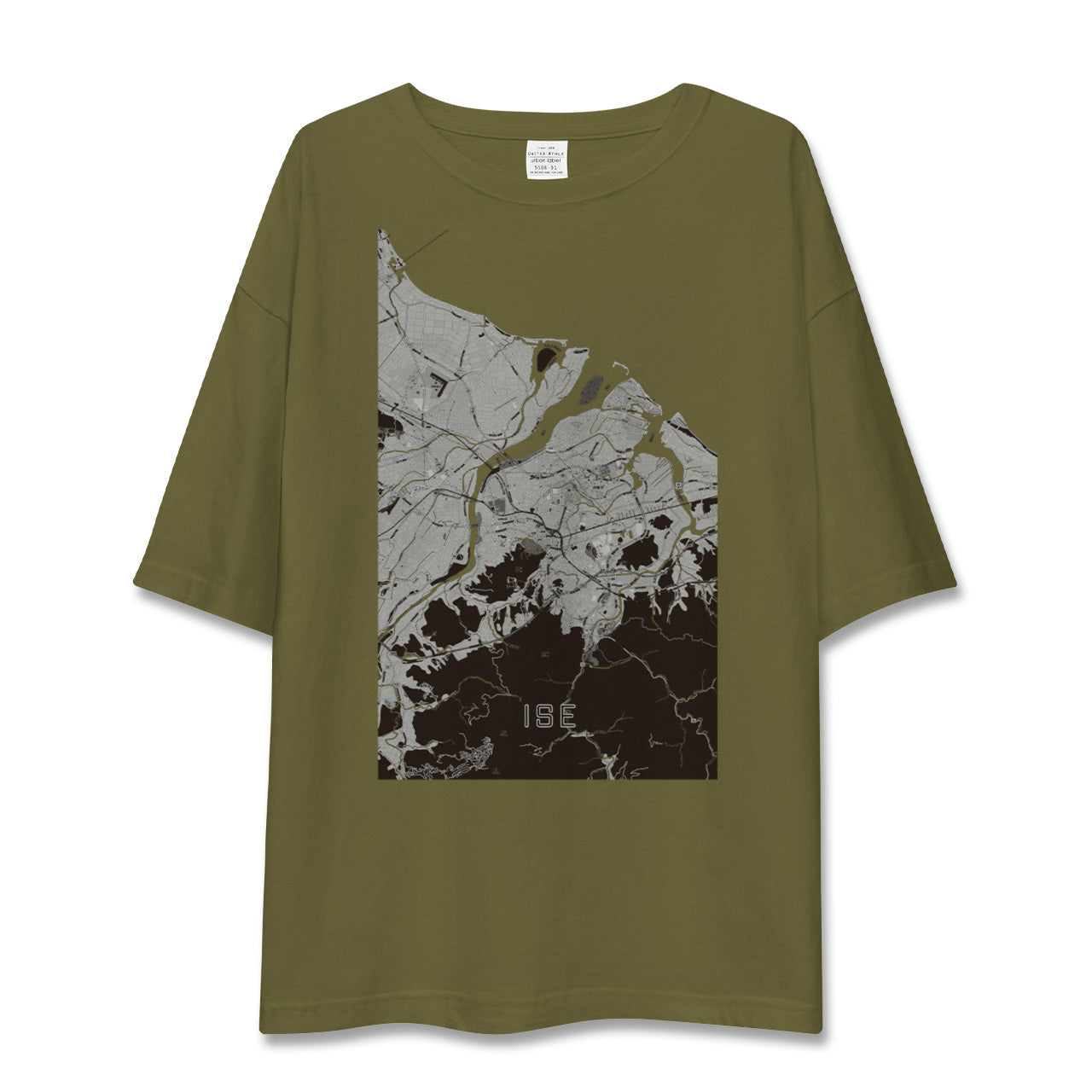 【伊勢(三重県)】地図柄ビッグシルエットTシャツ