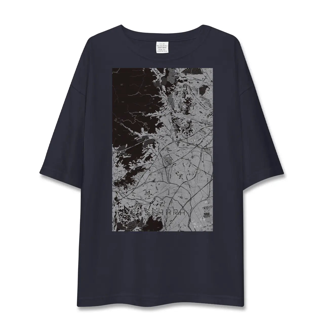 【伊勢原(神奈川県)】地図柄ビッグシルエットTシャツ
