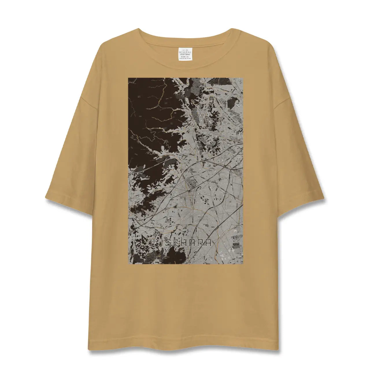 【伊勢原(神奈川県)】地図柄ビッグシルエットTシャツ