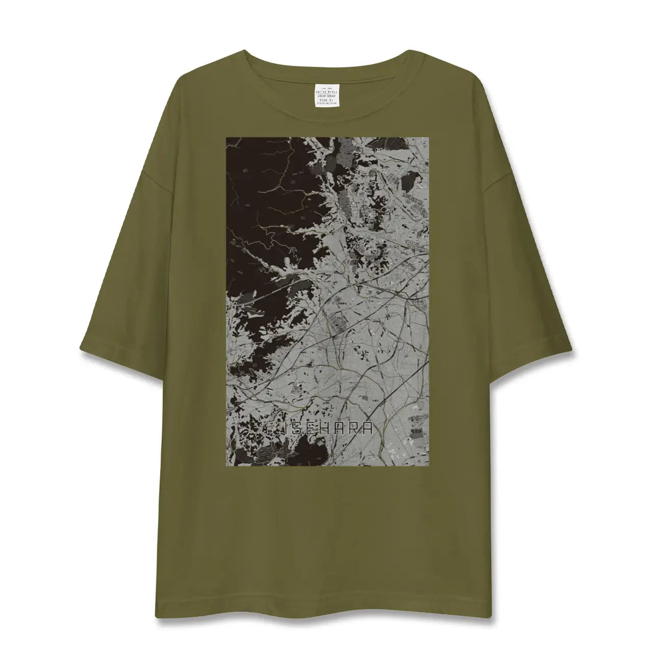 【伊勢原(神奈川県)】地図柄ビッグシルエットTシャツ