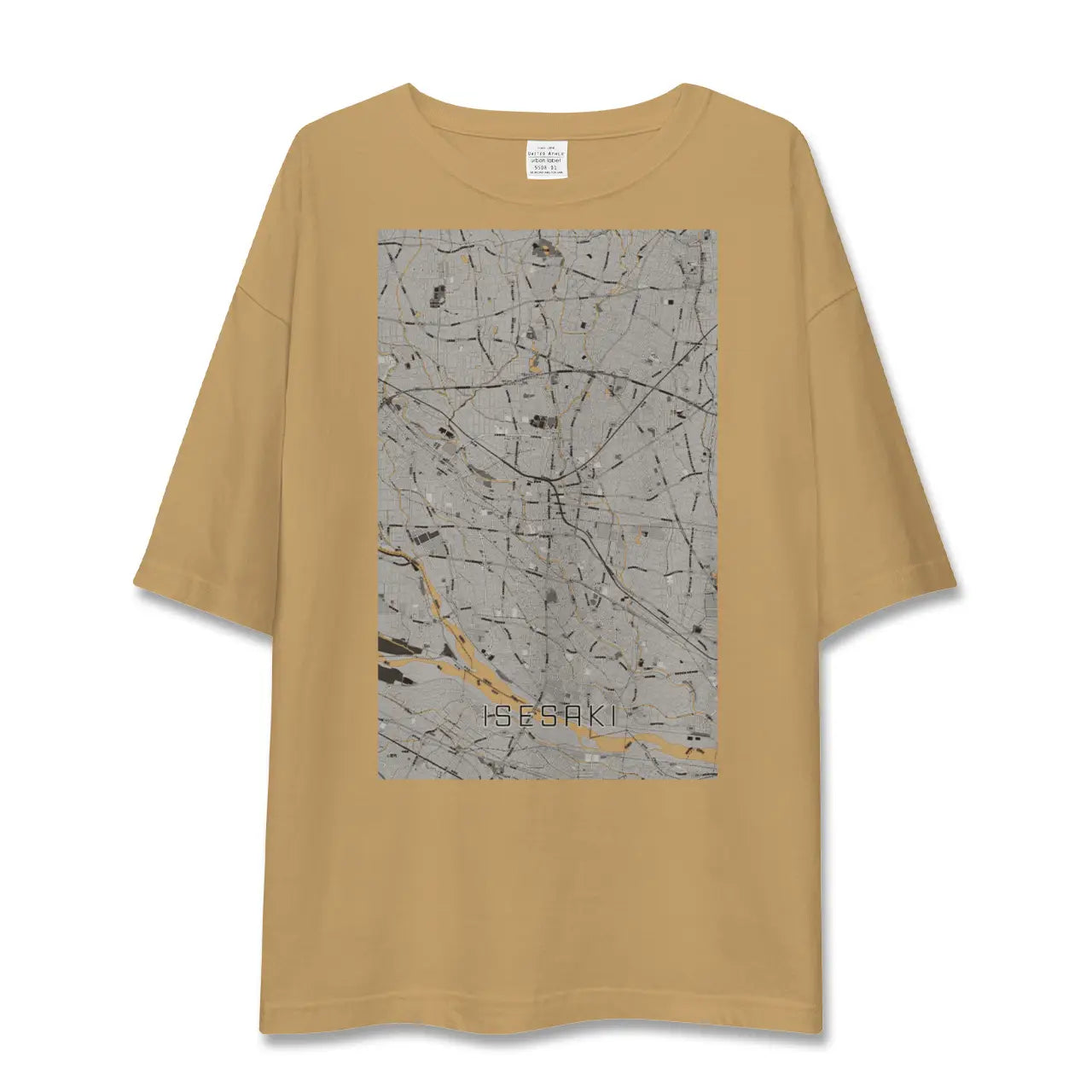 【伊勢崎(群馬県)】地図柄ビッグシルエットTシャツ