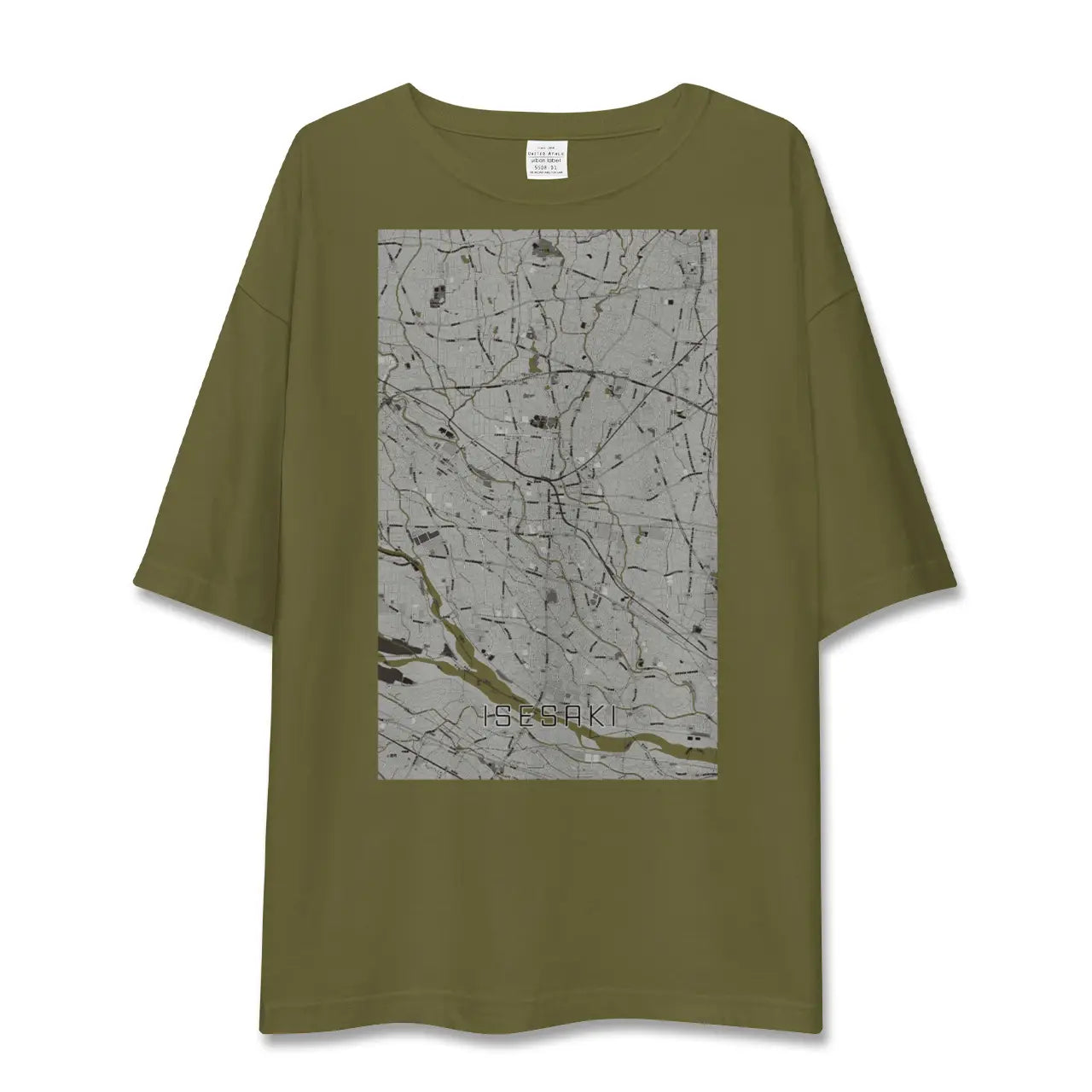 【伊勢崎(群馬県)】地図柄ビッグシルエットTシャツ