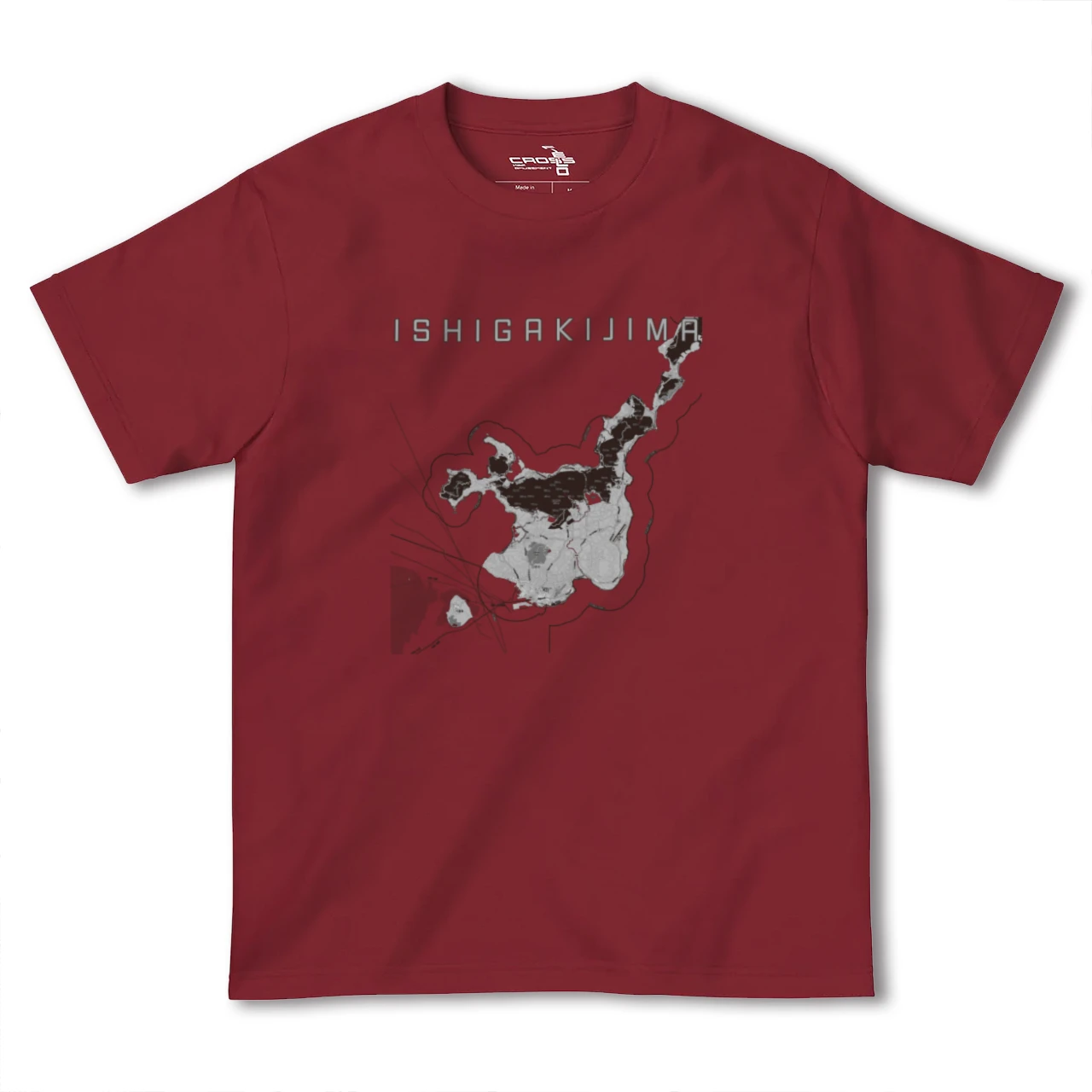 【石垣島(沖縄県)】地図柄ヘビーウェイトTシャツ