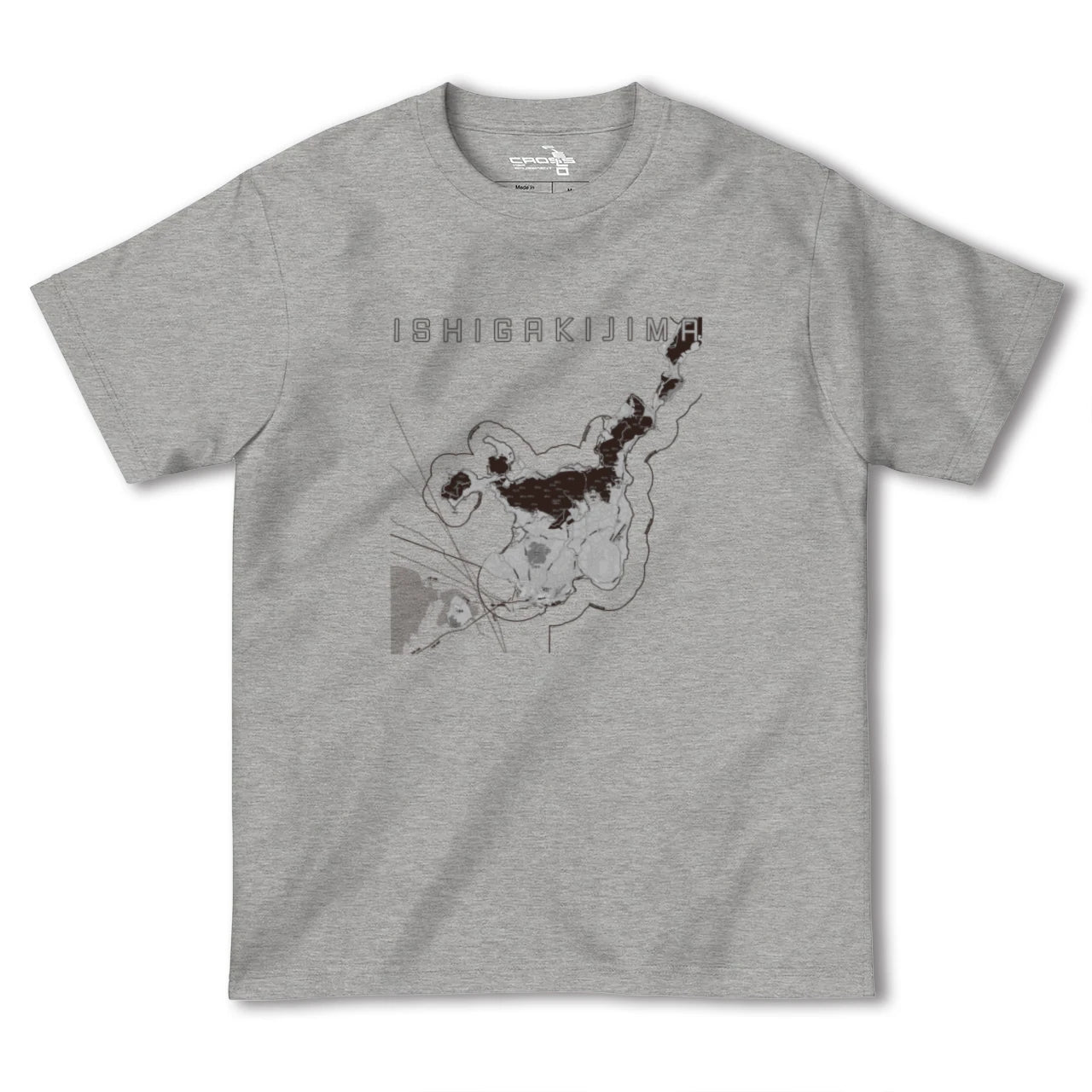 【石垣島(沖縄県)】地図柄ヘビーウェイトTシャツ