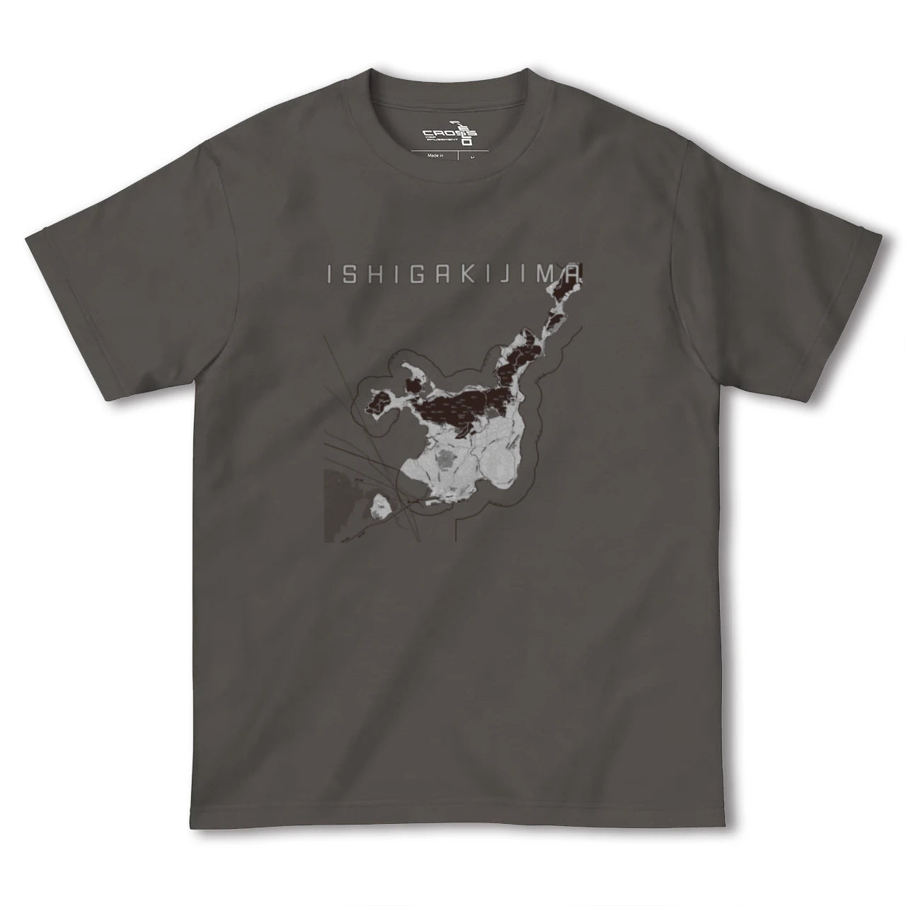 【石垣島(沖縄県)】地図柄ヘビーウェイトTシャツ