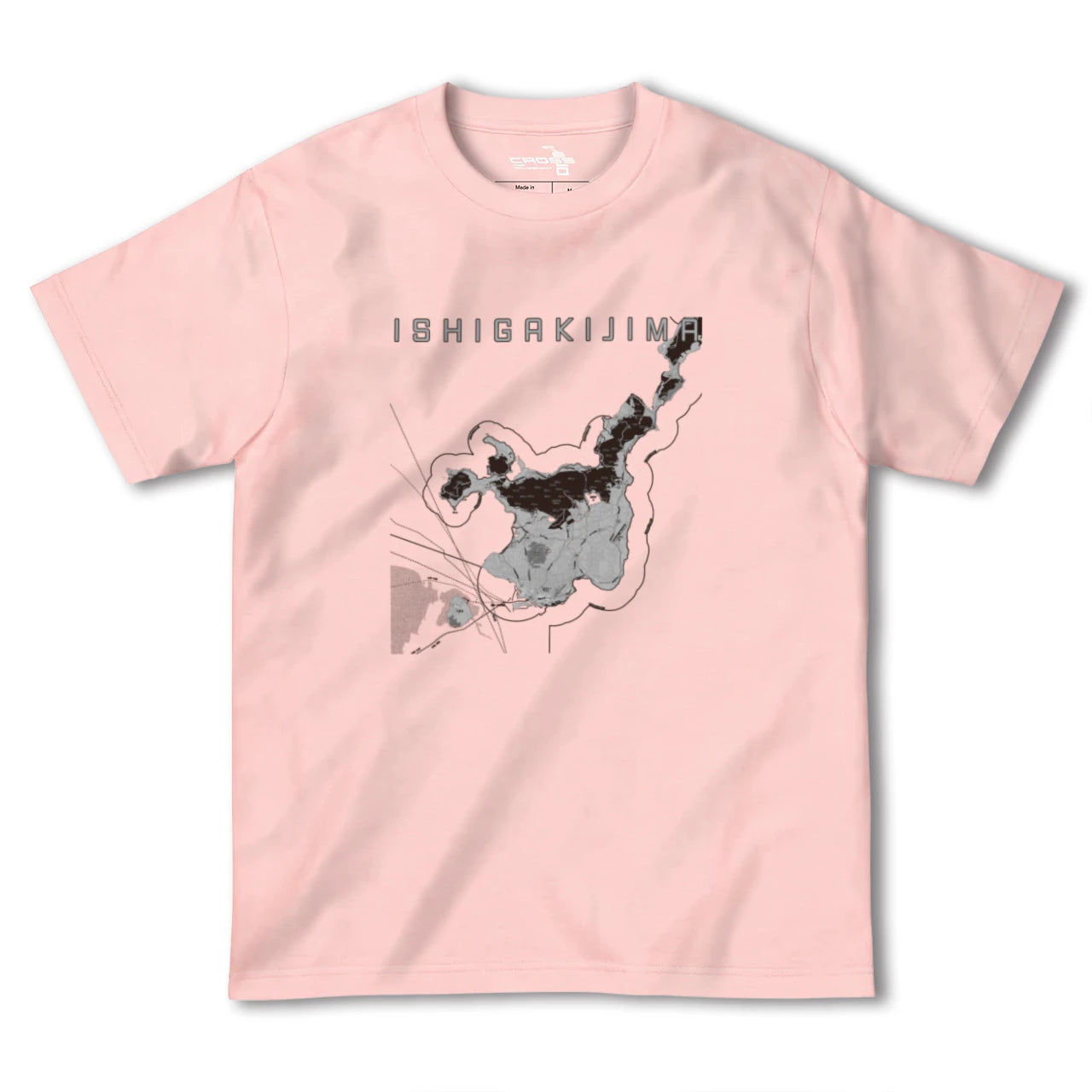 【石垣島(沖縄県)】地図柄ヘビーウェイトTシャツ