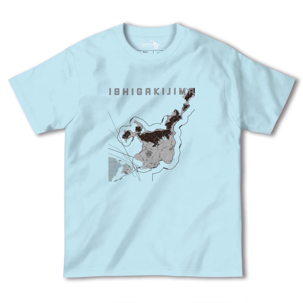 【石垣島(沖縄県)】地図柄ヘビーウェイトTシャツ