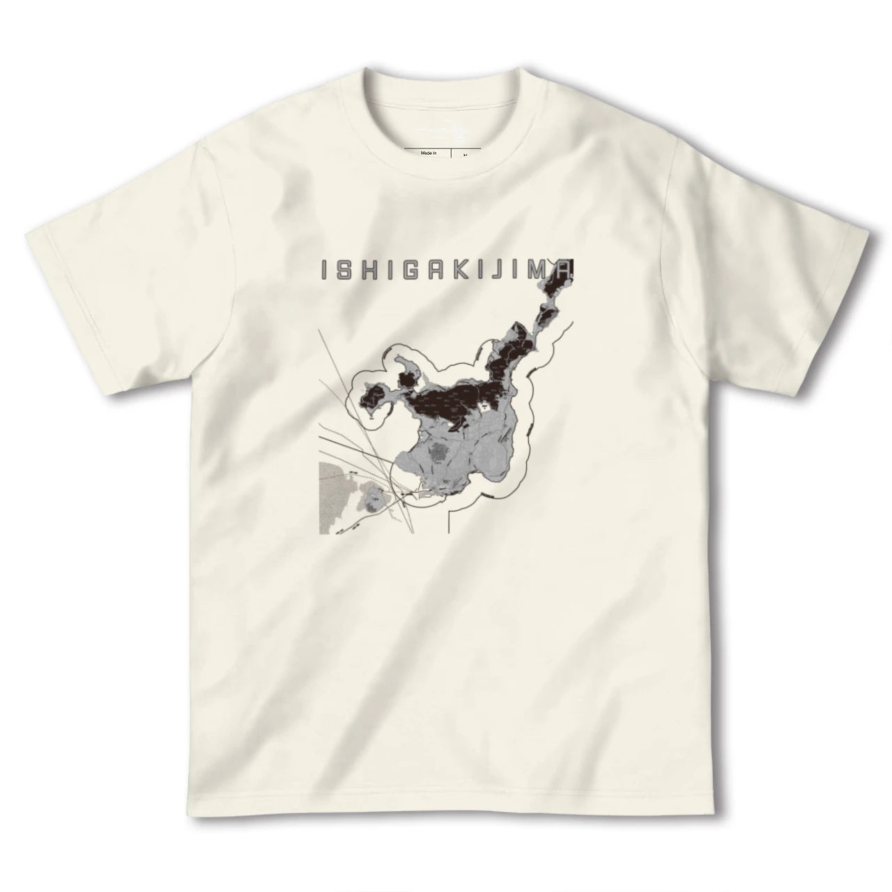 【石垣島(沖縄県)】地図柄ヘビーウェイトTシャツ