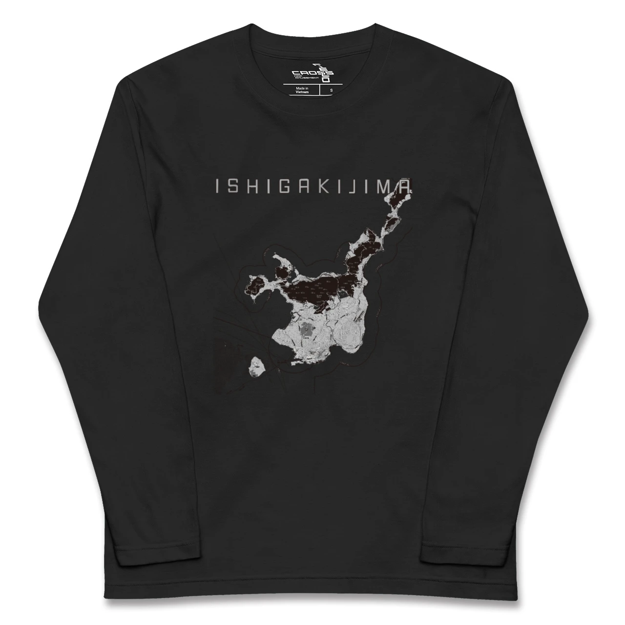 【石垣島(沖縄県)】地図柄ロングスリーブTシャツ